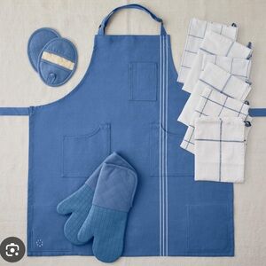 Food52 blue Apron with Pockets